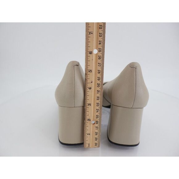 Jeffrey Campbell Women's Hourglass Pointed Toe Pumps Size 11 Beige Leather - Picture 5 of 13